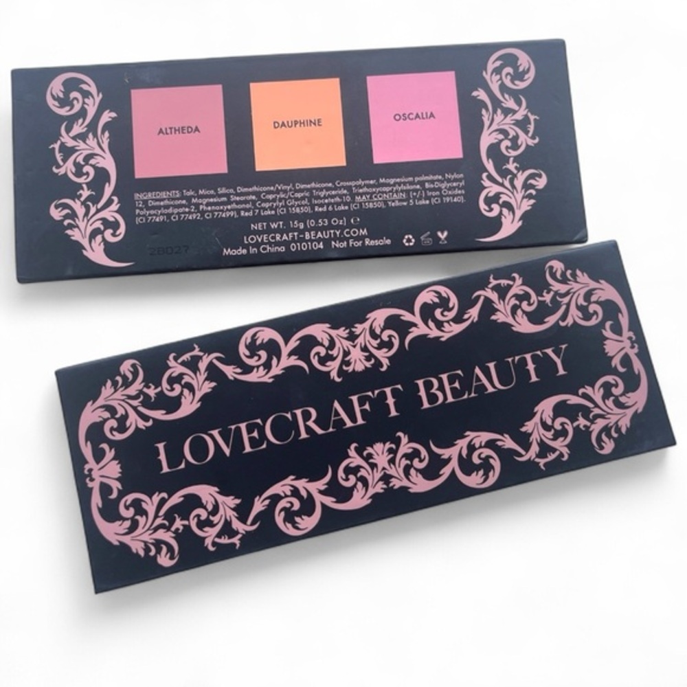 Lovecraft Beauty Blush Palette | Althea, Dauphine, Oscalia | New